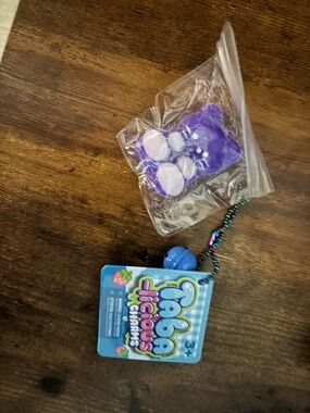 Taba Licious Charms Blue Strawberry Keychain Charm